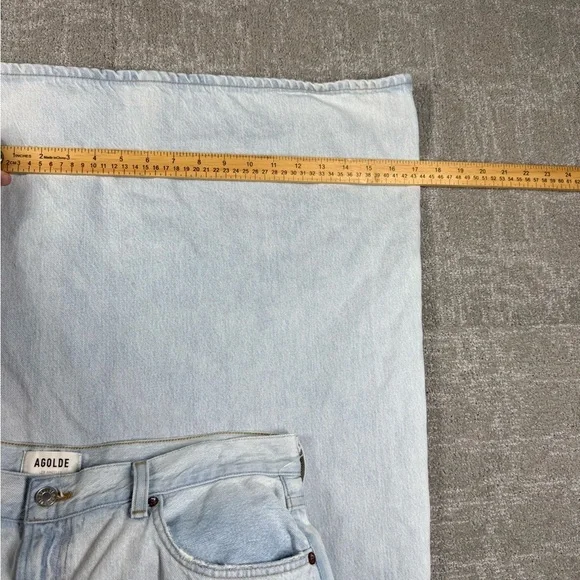 Agolde Nolan Balloon Light Wash Super Wide Leg Baggy High Rise Flowy Jean Sz 33 - Picture 12 of 14